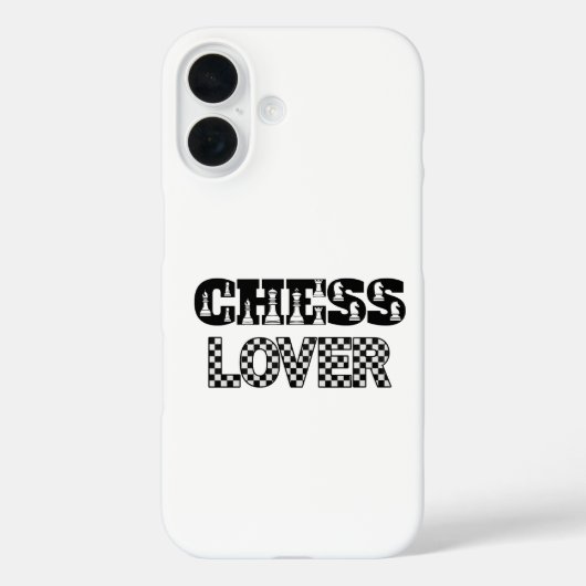 Schaakwoord Zwarte letters Lover Board Pattern Case-Mate iPhone Case (Achterkant)