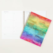 Schaakzame Waterverf van regenboog Planner (Display)