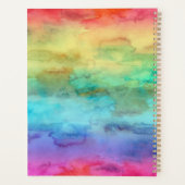 Schaakzame Waterverf van regenboog Planner (Achterkant)