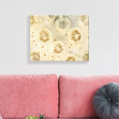 Schaal - Conchologie - Koraal Canvas Afdruk (Insitu (Woonkamer))
