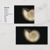 Schaal - Conchologie - Nautilus Visitekaartje (Voorkant / Achterkant)