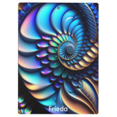 Schaal en Blad Fractal Klembord (Achterkant)