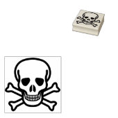 Schaal- en kruisbeenderen 2 kunststempel rubberstempel (Gestempeld)