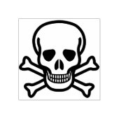 Schaal- en kruisbeenderen 2 kunststempel rubberstempel (Afrduk)