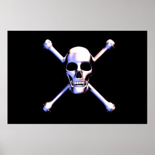 Schaal- en kruisbeenderen- Metalhead Poster