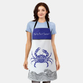 Schaal- en schelpdieren Schort Mandala Krab (Gedragen)