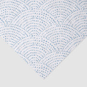 Schaal inktpunt - Blauw E op wit Tissuepapier (Detail)