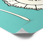 Schaal & Lepel Laten we samen weglopen Keuken Poster (Hoek)