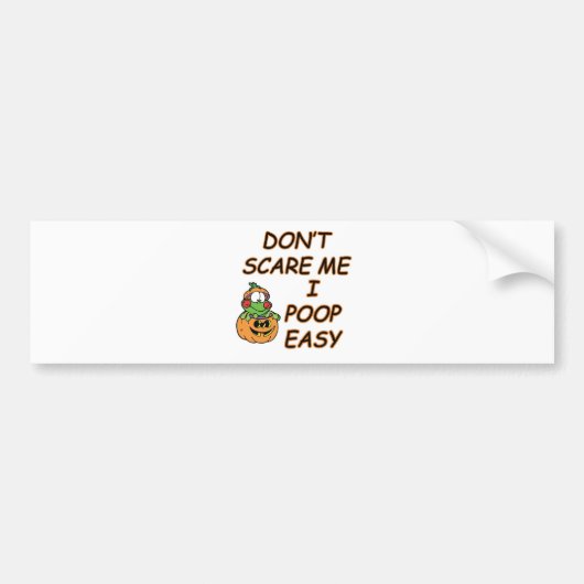 SCHAAL ME NIET.... IK POP EENVOUDIG BUMPERSTICKER (Voorkant)