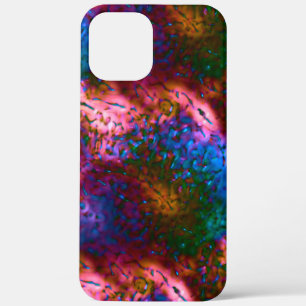 Schaal met blauwe chroomschalen op zalm Case-Mate iPhone case