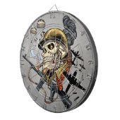 Schaal met helm, vliegtuigen en bommen dartbord (Voorkant Rechts)