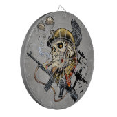 Schaal met helm, vliegtuigen en bommen dartbord (Voorkant Links)