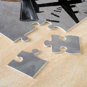 Schaal met helm, vliegtuigen en bommen legpuzzel (Zijkant)