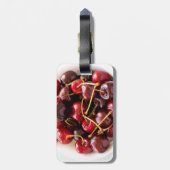 schaal met kersen bagagelabel (Achterkant verticaal)