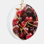 schaal met kersen keramisch ornament (Links)