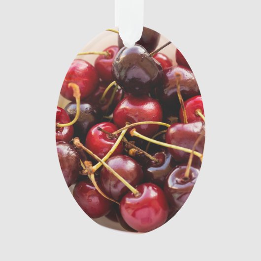 schaal met kersen ornament (voorkant)