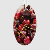 schaal met kersen ornament (voorkant)