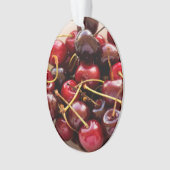 schaal met kersen ornament (voorkant)