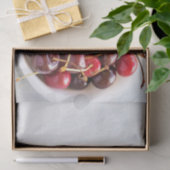 schaal met kersen tissuepapier (Geschenk)