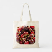 schaal met kersen tote bag (Achterkant)