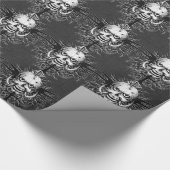 Schaal met Roos, horens, kruis, vleugelpatronen Cadeaupapier (Hoek)