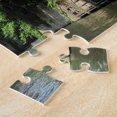 Schaal met waterkanaal in Brugge, België. Legpuzzel (Zijkant)