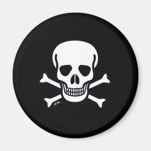 Schaal op Botten zwarte magneet