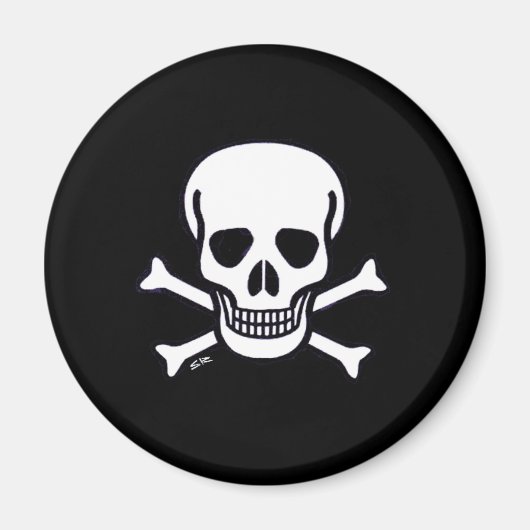 Schaal op Botten zwarte magneet (Voorkant)