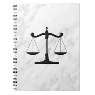 Schaal op marmer notitieboek