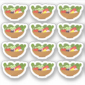 Schaal Salade Gezond Eten Voeding Dieet Planner Sticker (Voorkant)