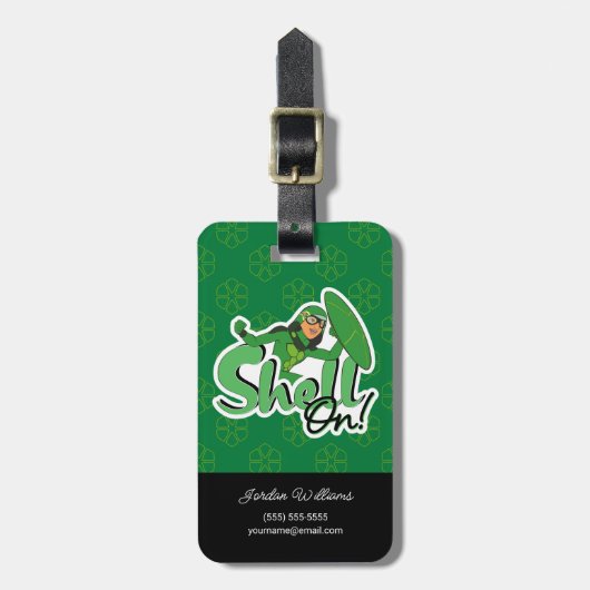 schaal | Shell ingeschakeld! Bagagelabel (Voorkant verticaal)