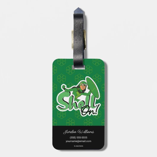 schaal | Shell ingeschakeld! Bagagelabel (Achterkant verticaal)