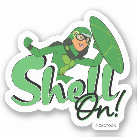 schaal | Shell ingeschakeld! Sticker (Voorkant)