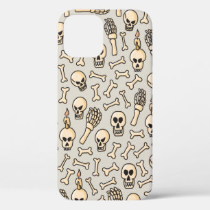 Schaal, skelet en botten naadloze patroonhand dd Case-Mate iPhone case