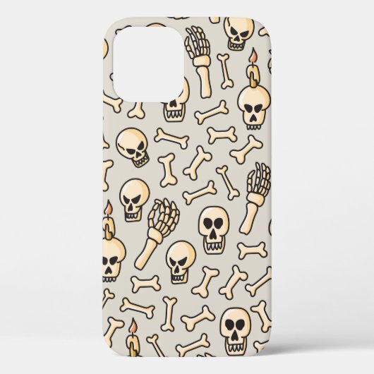 Schaal, skelet en botten naadloze patroonhand dd Case-Mate iPhone case (Achterkant)