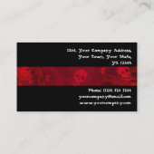 Schaal Soort Rode streep horizontaal zwart Visitekaartje (Achterkant)