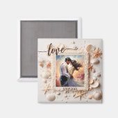 Schaal Strand Liefde Foto Magneet (Voorkant / Achterkant)