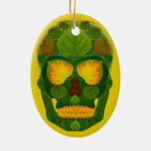 Schaal van apenleder 9 Keramisch Ornament (Achterkant)