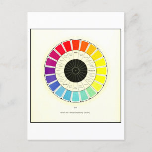 schaal van complementaire kleuren Briefkaart
