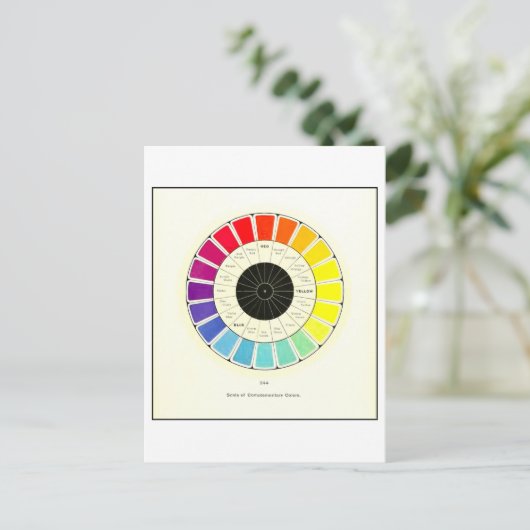 schaal van complementaire kleuren Briefkaart (Staand voorkant)