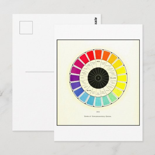 schaal van complementaire kleuren Briefkaart (Voorkant / Achterkant)