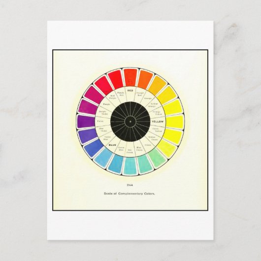  schaal van complementaire kleuren Briefkaart (Voorkant)