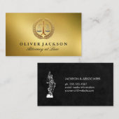 Schaal van de gerechtigheid | Logo van advocatenka Visitekaartje (Voorkant / Achterkant)