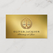 Schaal van de gerechtigheid | Logo van advocatenka Visitekaartje (Voorkant)