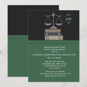 Schaal van de Groene Recht, de Uitnodiging van de  (Voorkant / Achterkant)