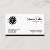 Schaal van de procureur van de advocaat - Simple E Visitekaartje (Achterkant)