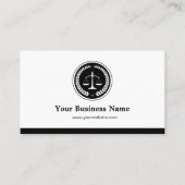 Schaal van de procureur van de advocaat - Simple E Visitekaartje (Voorkant)