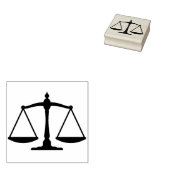 schaal van de rechtspleging kunststempel rubberstempel (Gestempeld)