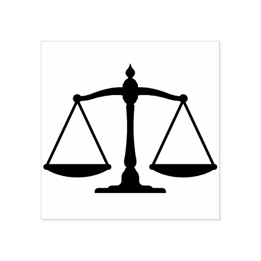 schaal van de rechtspleging kunststempel rubberstempel (Afrduk)