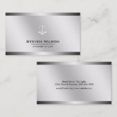 Schaal van de Rechtvaardigheid van de advocaat De Visitekaartje (Voorkant / Achterkant)